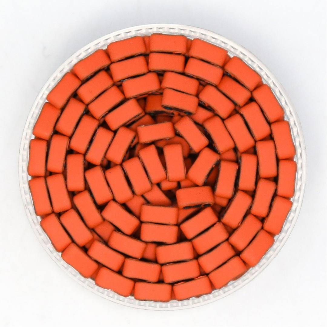 Matte Orange - Whole Tile Beads