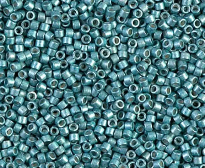 Dark Aqua Matte 11/0 Delica Seed Beads || DB-1183 | 11/0 delica beads || DB1183