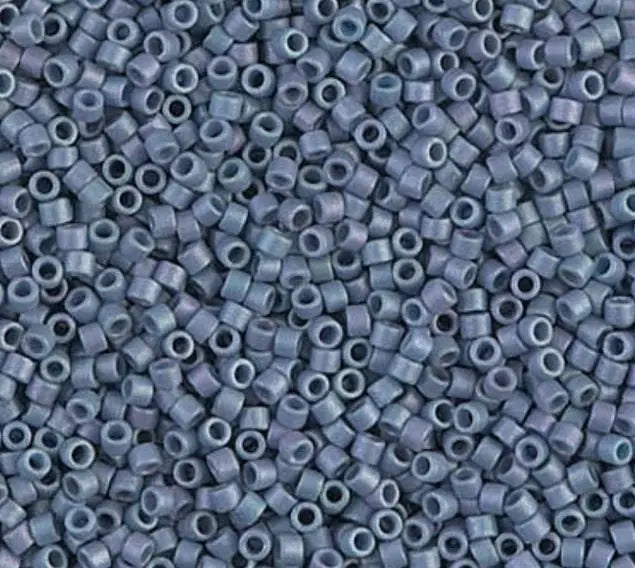 Denim Blue Opaque Matte 11/0 Delica Seed Beads || DB-0376 | 11/0 delica beads || DB0376