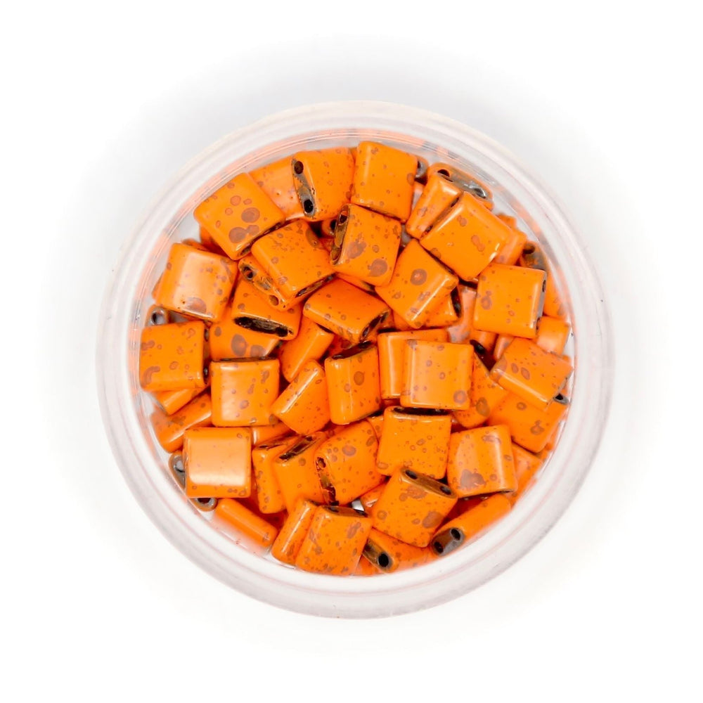 Dirty Tangerine - Half Tile Beads - Mack & Rex