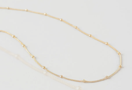 DOTTIE | 18K Gold Plated Sterling Silver Necklace | 18 Inch