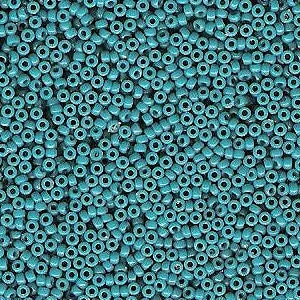Duracoat Dyed Opaque Azure 15/0 seed beads || RR15-4483 - Mack & Rex