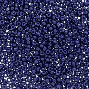 Duracoat Dyed Opaque Dark Navy 15/0 seed beads || RR15-4494 - Mack & Rex