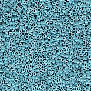 Duracoat Dyed Opaque Nile Blue 15/0 seed beads || RR15-4478 - Mack & Rex