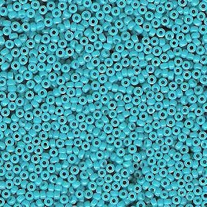 Duracoat Dyed Opaque Underwater Blue 15/0 seed beads || RR15-4480 - Mack & Rex