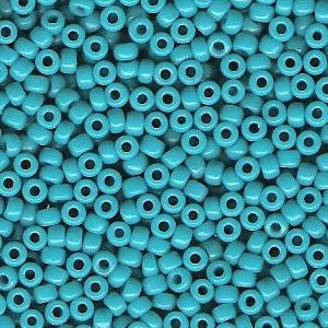 Duracoat Dyed Opaque Underwater Blue 8/0 seed beads || RR8-4480 - Mack & Rex