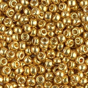 Duracoat Galvanized Gold 8/0 seed beads || RR8-4202 - Mack & Rex