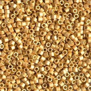 Duracoat Galvanized Matte Gold  10/0 Delica || DBM-1832F ||  Delica Seed Beads - Mack & Rex