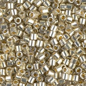 Duracoat Galvanized Silver 8/0 Delica || DBL-1831 || Miyuki Delica Seed Beads || Mack and Rex || Wholesale glass beads in bulk - Mack & Rex