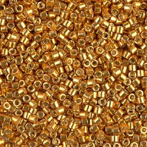 Duracoat Galvanized Yellow Gold  10/0 Delica || DBM-1833 ||  Delica Seed Beads - Mack & Rex