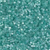Dyed Light Aqua Green Silk Satin 11/0 delica beads || DB1812