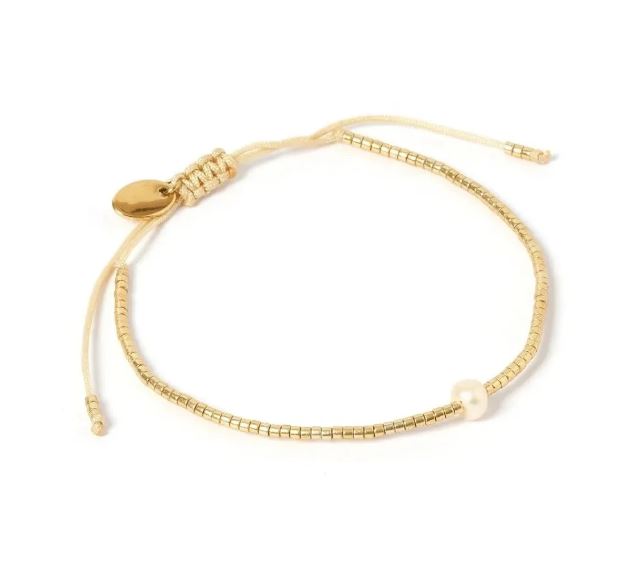 ELSIE - 18k Gold and Pearl Bead Bracelet - Accent - Mack & Rex