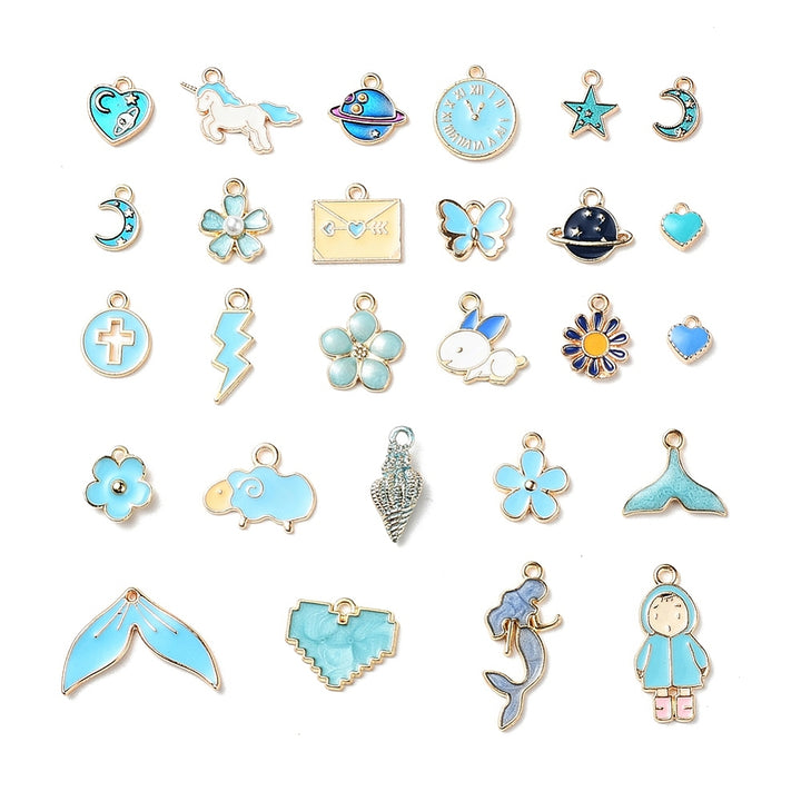 BLUE MIX - Bracelet Charms