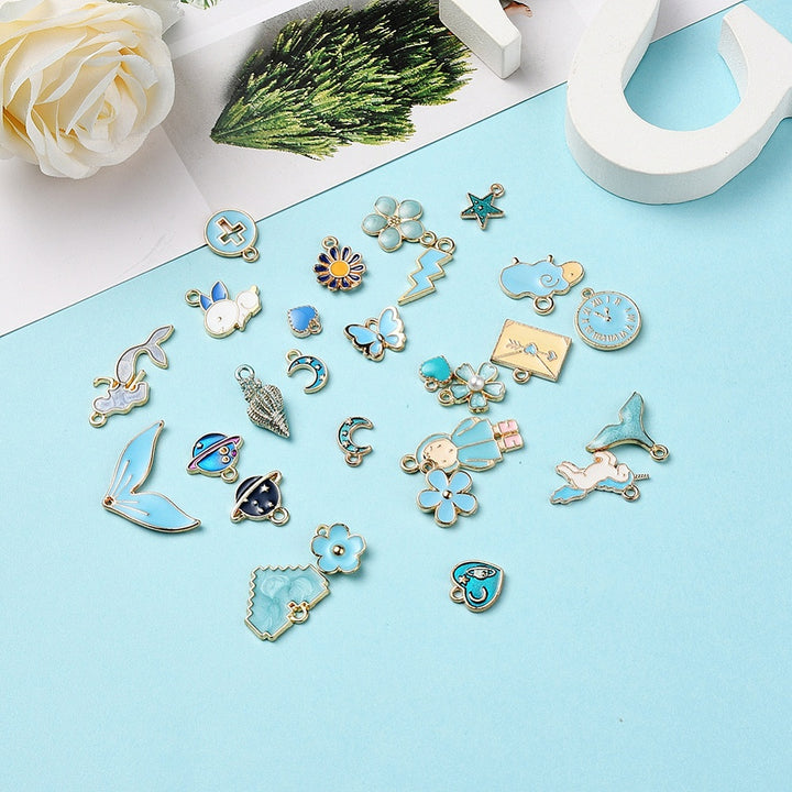 BLUE MIX - Bracelet Charms