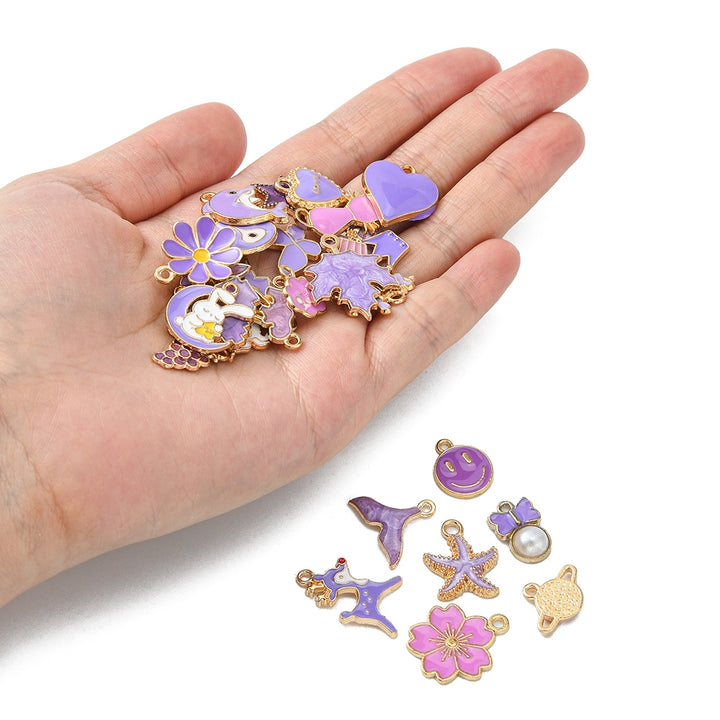 PURPLE MIX - Bracelet Charms
