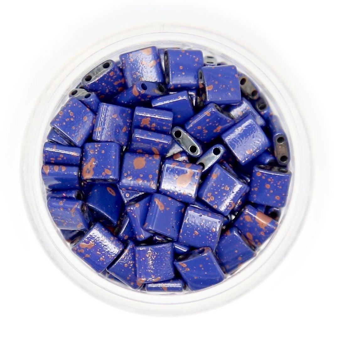 Dirty Midnight - Half Tile Beads