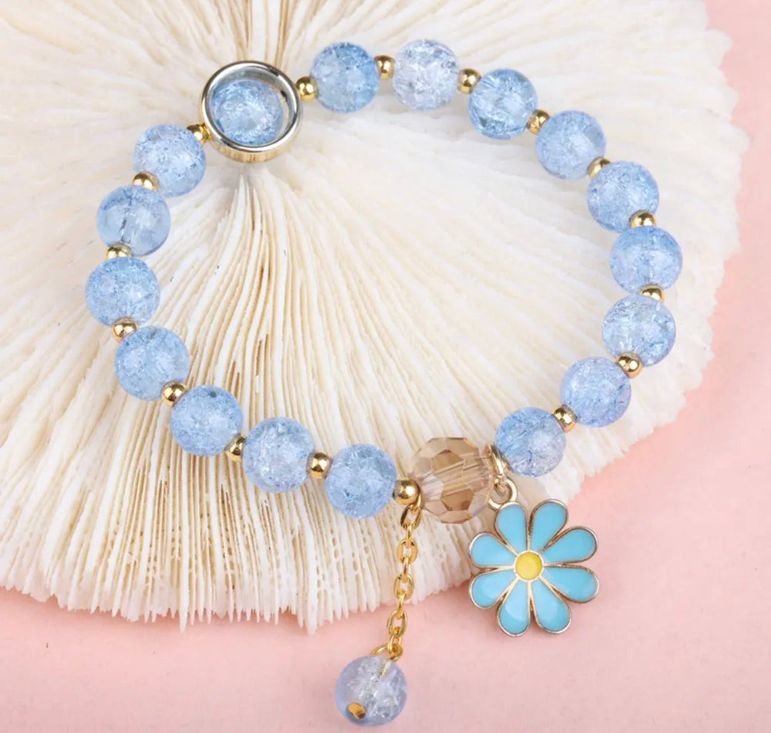 FLORA - Children’s Cracked Crystal Adjustable Bead Bracelet - Accent - Mack & Rex