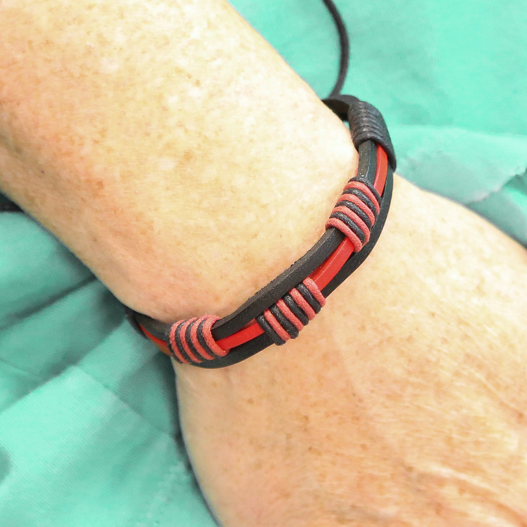 FRONTIER - Adjustable Leather Accent Bracelets