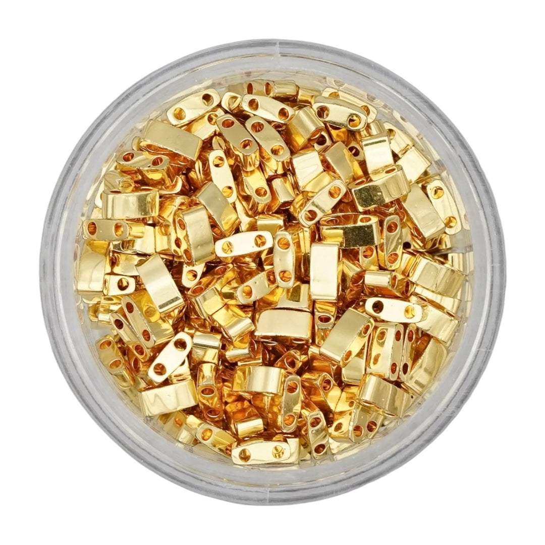 24K Gold Plated Tila Beads - 0191 Tila Beads