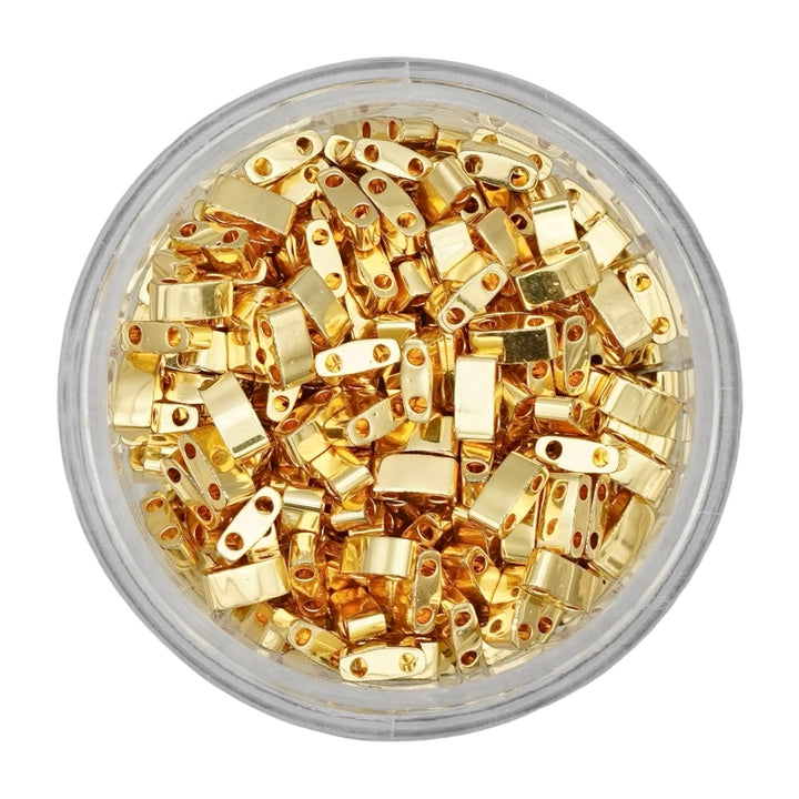 24K Gold Plated Tila Beads - 0191 Tila Beads