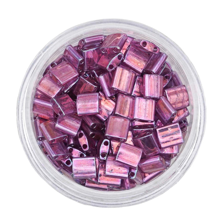 0316 Tila Beads - Light Amethyst Luster