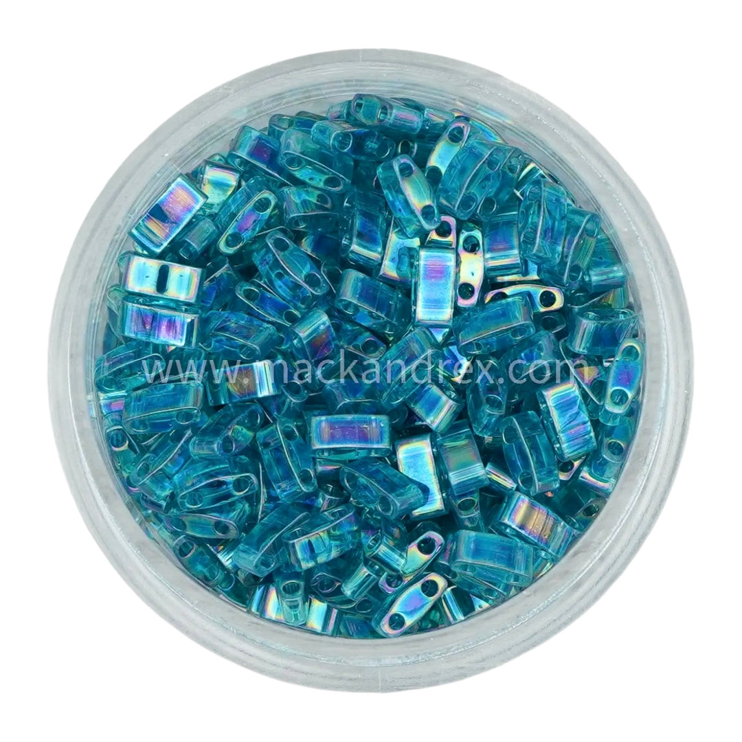 2458 Tila Beads - Dark Teal Rainbow