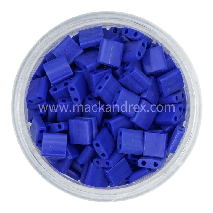 0414 Tila Beads - Cobalt Solid