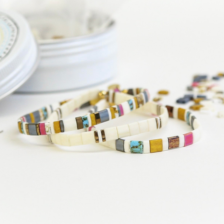 CAROLINA BEACHES - Tila Bracelet Making Kit - 3 Bracelets