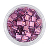 0316 Quarter Tila Beads - Light Amethyst Lusters