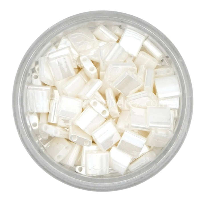 0592 Tila Beads - Pearl Ceylon
