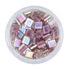 0256 QAURTER Tila Beads - Amethyst Rainbow