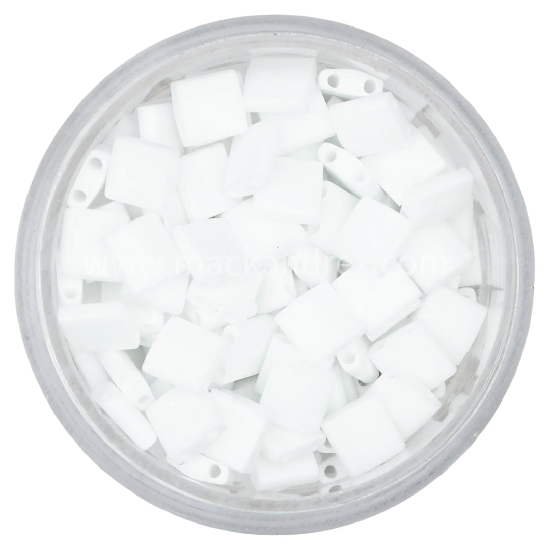 0402FR Tila Beads - Matte White