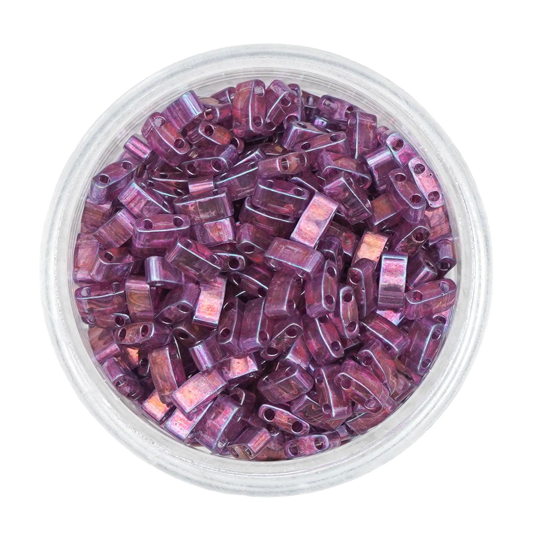 0316 Tila Beads - Light Amethyst Luster