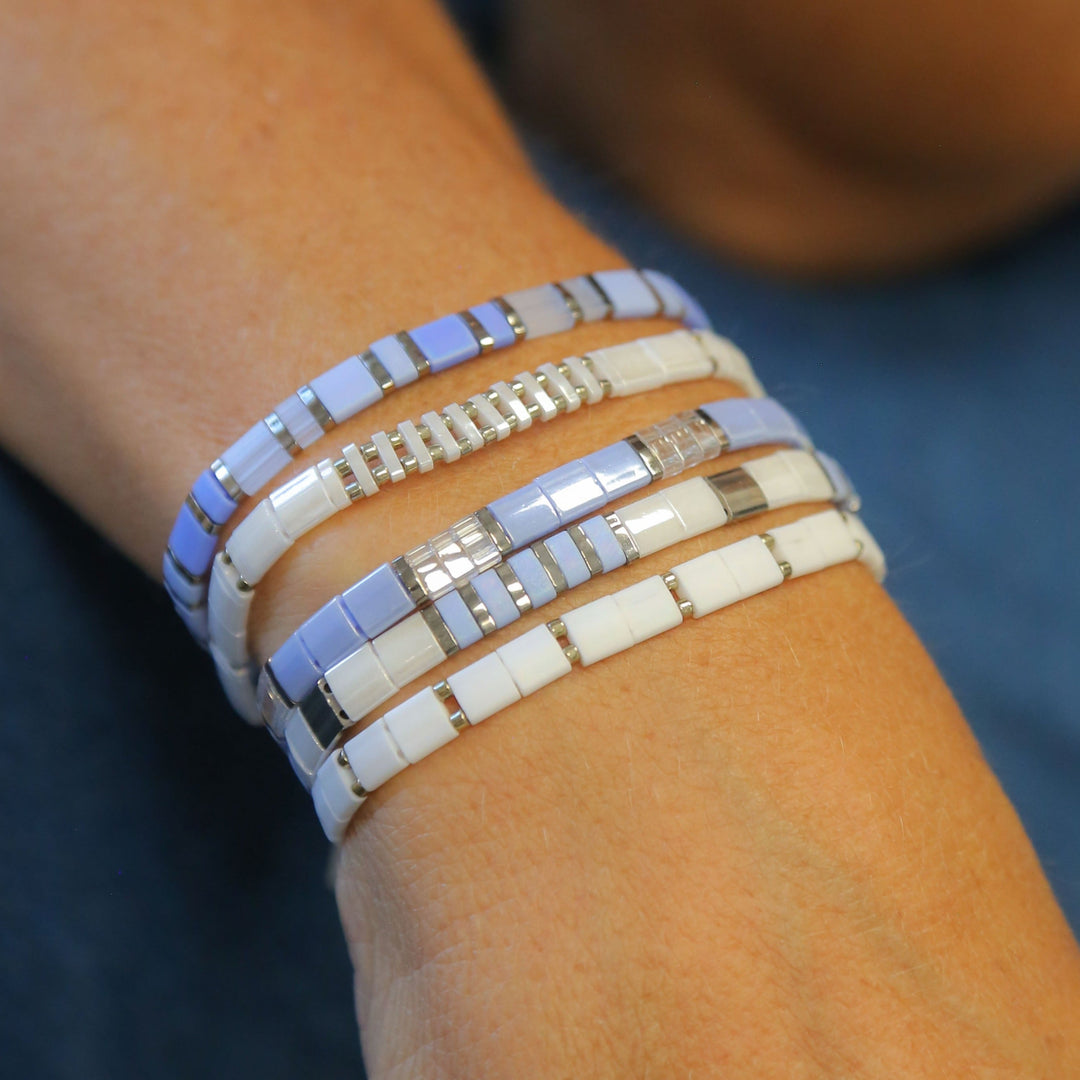 GENESIS - 5 Tila Bead Bracelet Stack - Mack & Rex