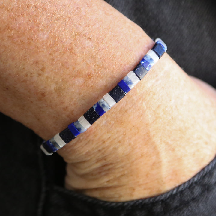 GALAXY - Stone Tile Bracelet Stack of 3