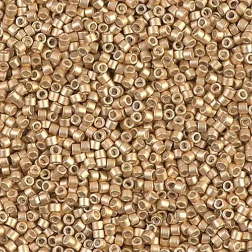 Galvanized Semi-Frosted Mead 11/0 delica beads || DB1153