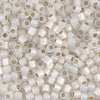 Gilt Lined White Opal 8/0 Delica || DBL-0221 || Miyuki Delica Seed Beads || Mack and Rex || Wholesale glass beads in bulk - Mack & Rex
