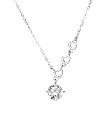 GOSSIP - Sterling Silver Necklace with Zirconia