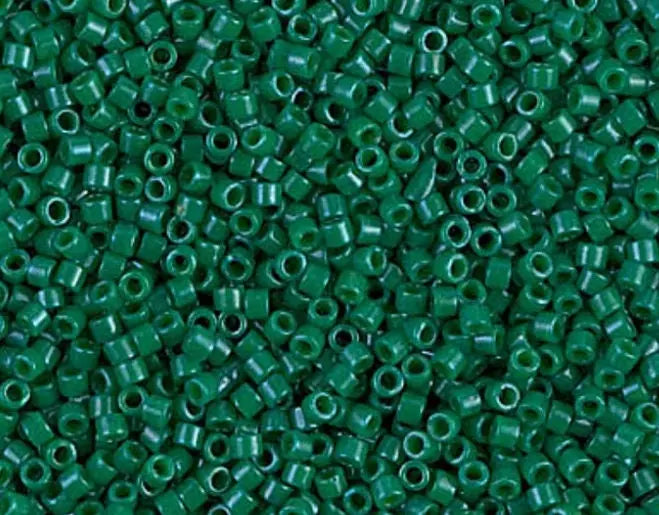 Green Opaque 11/0 Delica Seed Beads || DB-0656 | 11/0 delica beads || DB0656