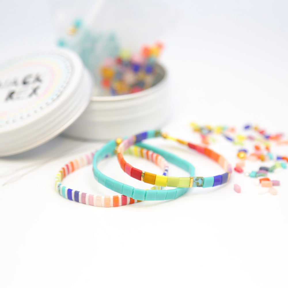 HAPPY - Bracelet Making Kit - DIY 3 Bracelets - Mack & Rex