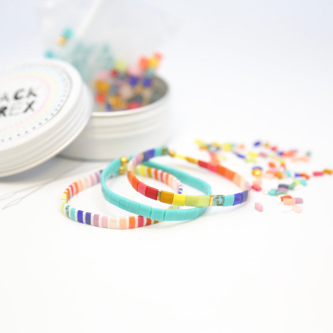 HAPPY - Bracelet Making Kit - DIY 3 Bracelets - Mack & Rex