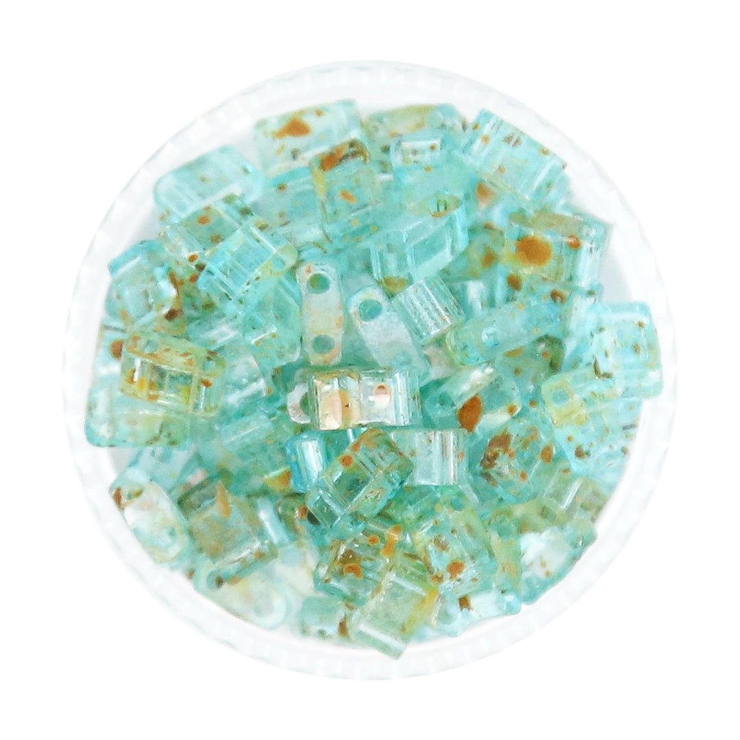 6029 - Aqua Picasso | Tile Beads