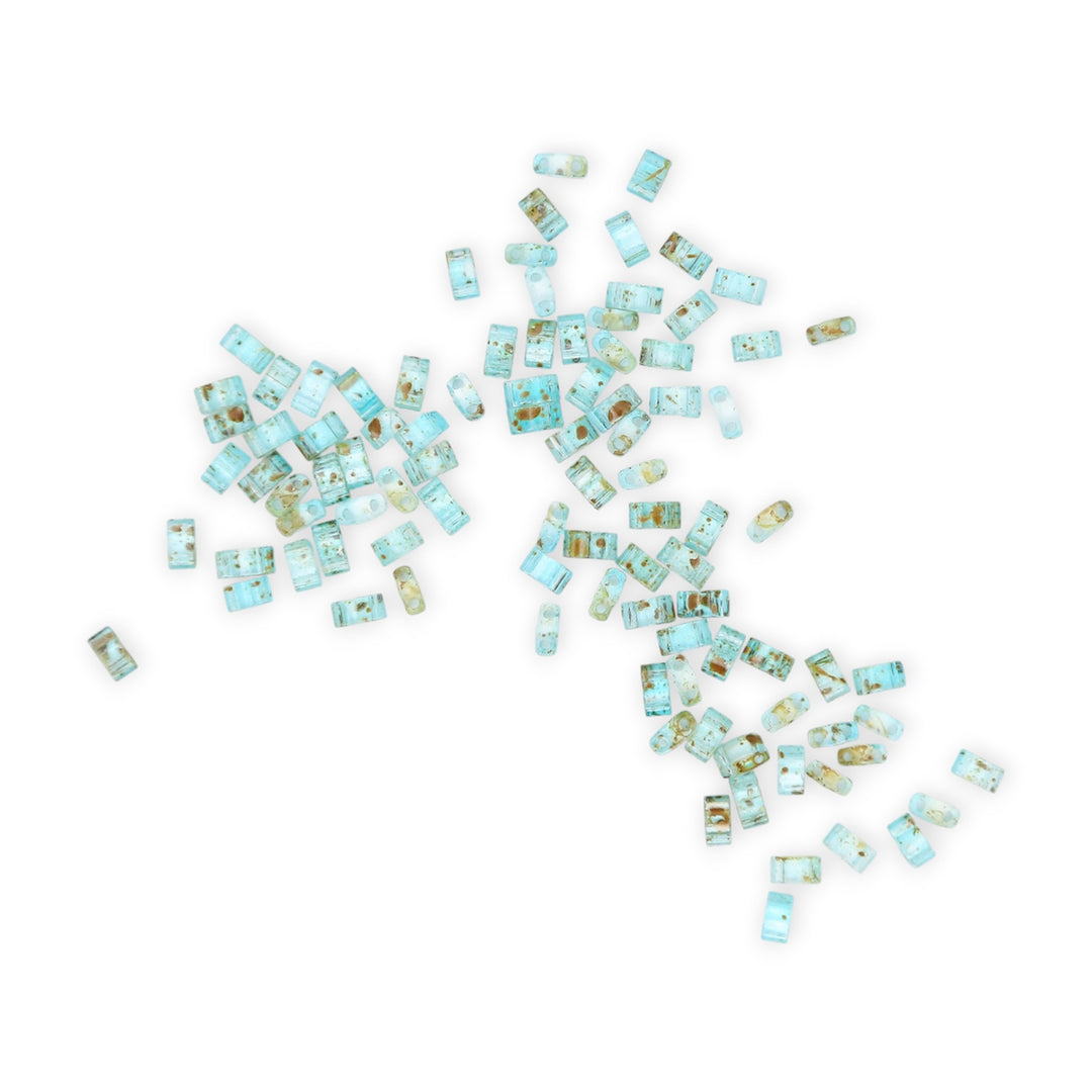 6029 - Aqua Picasso | Tile Beads