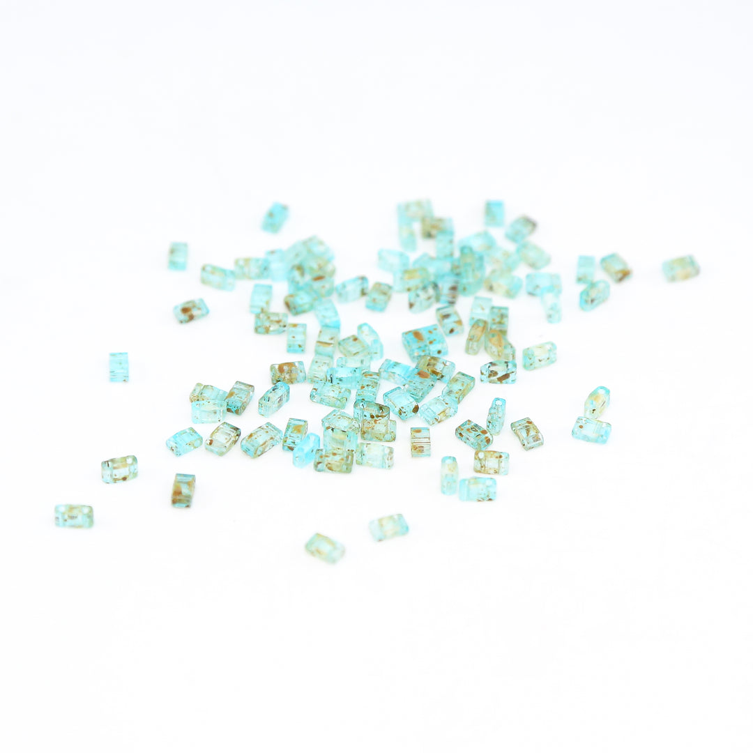 6029 - Aqua Picasso | Tile Beads