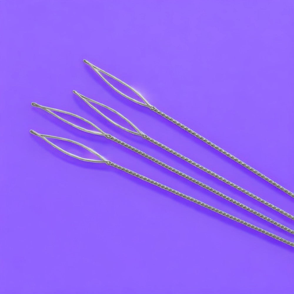 2.5 Inch Lock Top Needles with Collapsible Eye - 4 PACK