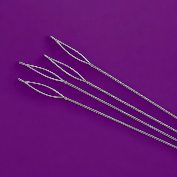 2.5 Inch Lock Top Needles with Collapsible Eye - 4 PACK