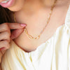 Load image into Gallery viewer, HOLLYWOOD - Zircon Paperclip Necklace in 18K Gold or Silver