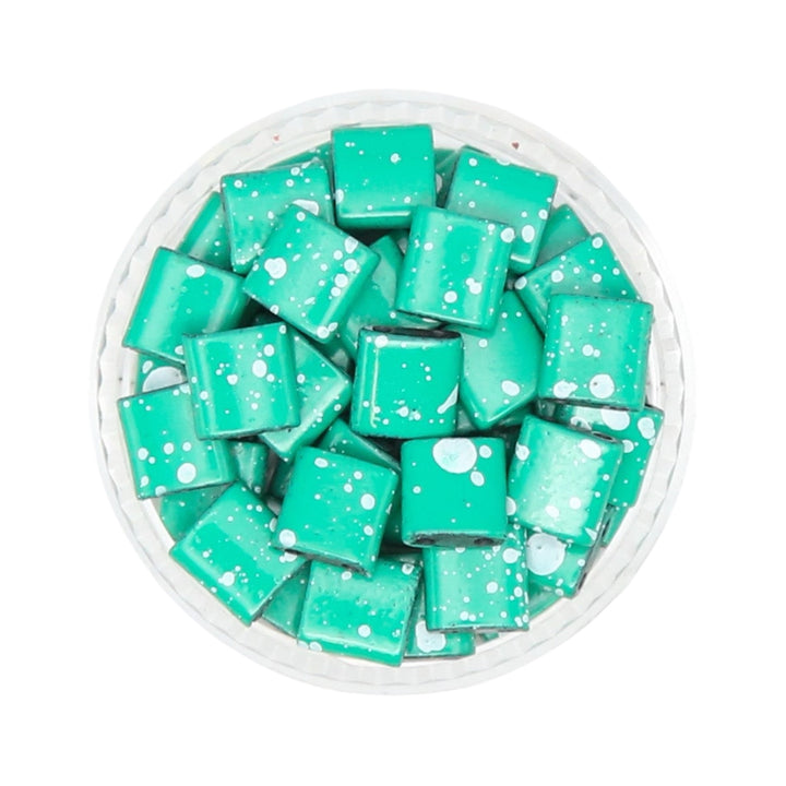 SALTED JADE - Half Tile Beads