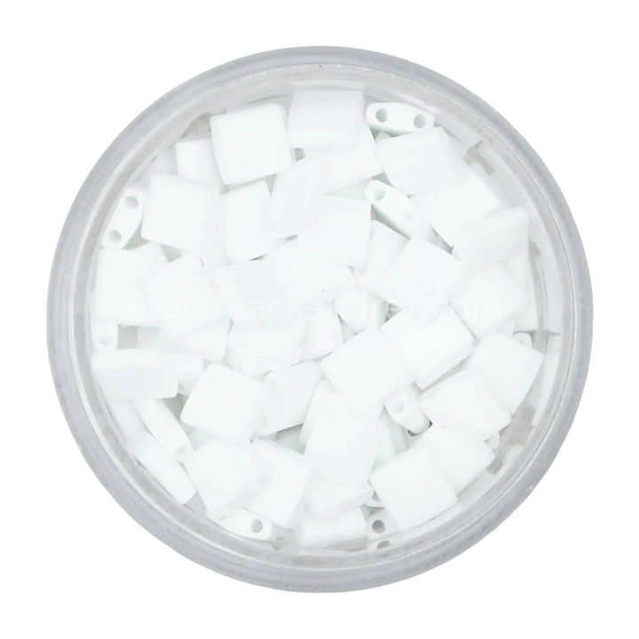 0402FR Tila Beads - Matte White