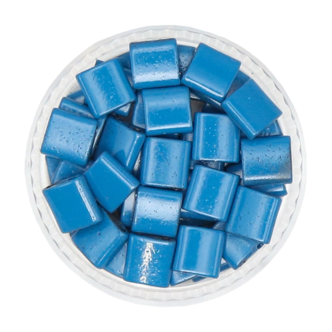 TROPICAL BLUE - Half Tile Beads